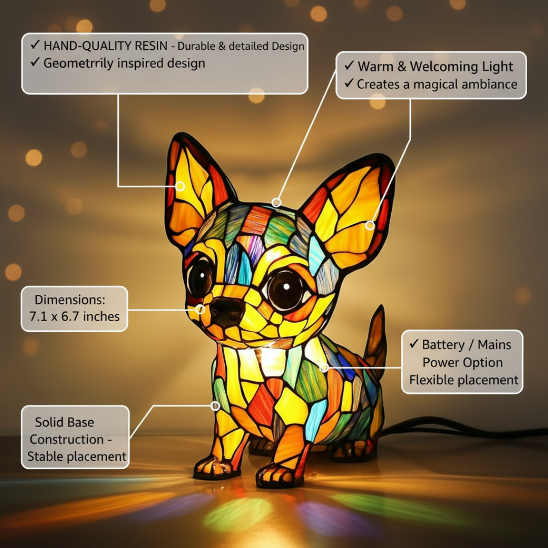Viehättävä chihuahua-riipus